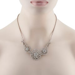 Collana di platino con 10,70 carati di diamanti MF25-012826