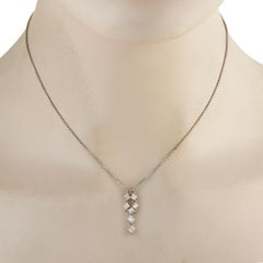 Platinum 1.07ct Diamond Necklace MF39-110525