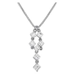 Collana di platino con 1,07ct di diamanti MF39-110525