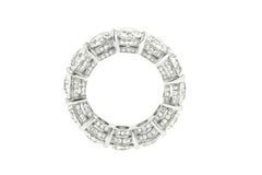 Diana M. Platinum 11.7 Carat Diamond Eternity Band