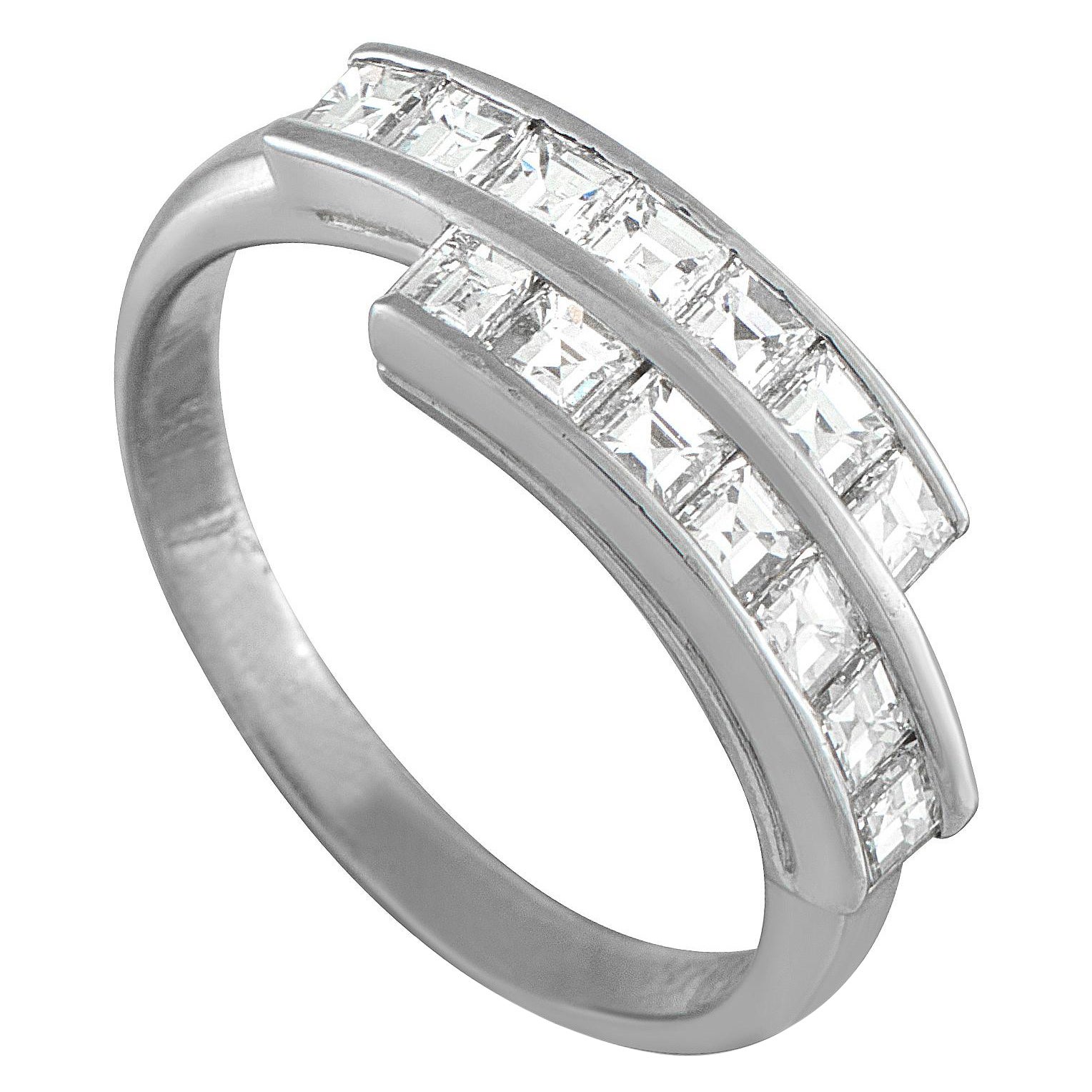 Platinum 1.08ct Diamond Ring MF39-101625