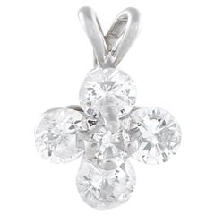 Platinum 1.0ct Diamond Pendant MF66-101525