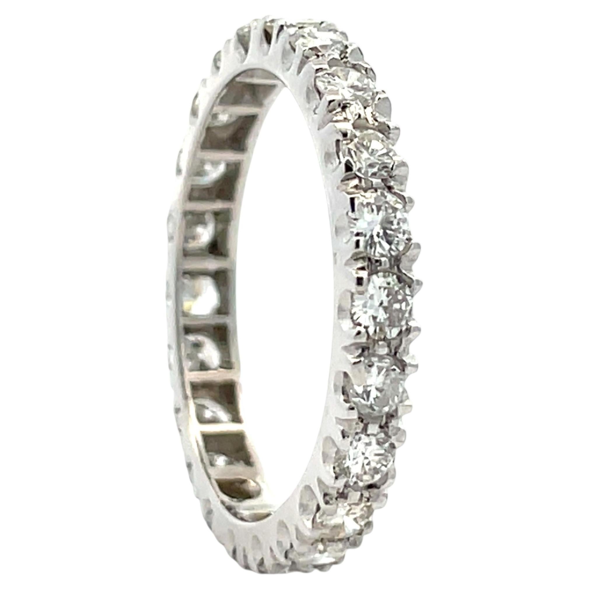 Anillo de Platino de 1,10 Quilates con Diamante Natural en venta