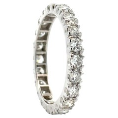 Platinum 1.10 Carats Natural Diamond Eternity Band