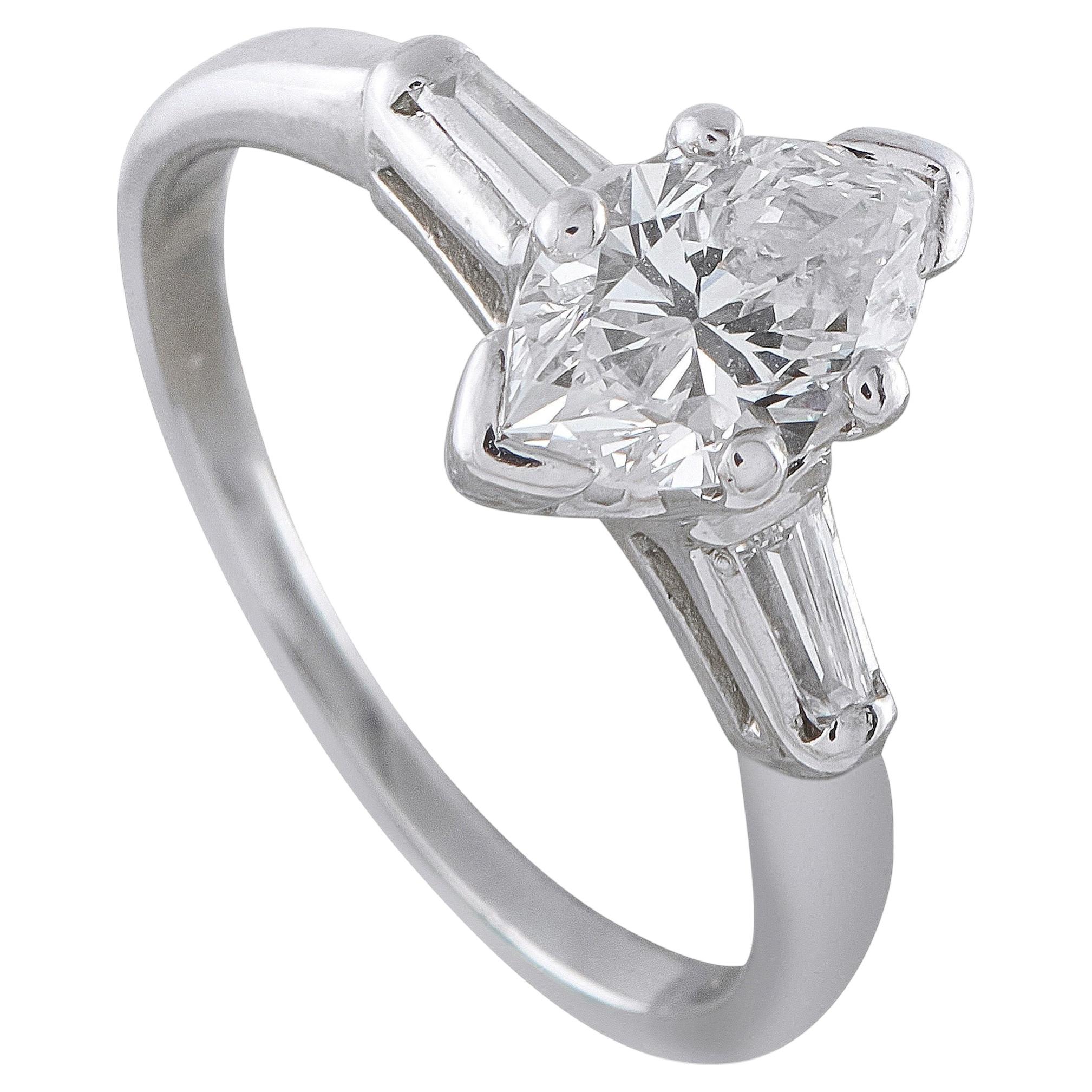 Platinum 1.15ct Diamond Ring MF08-070826