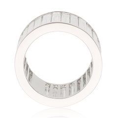 Platinum 11MM Baguette Diamond Eternity Ring