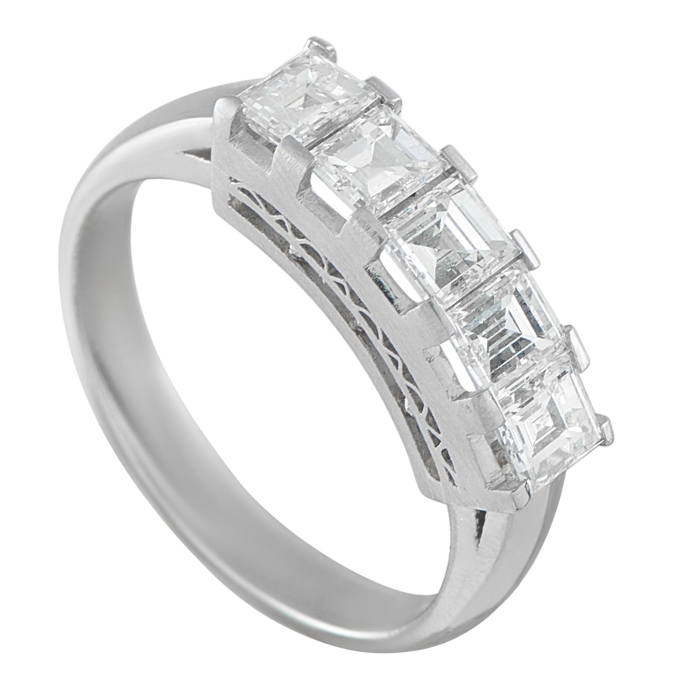 Platinum 1.20ct Diamond Ring #5255