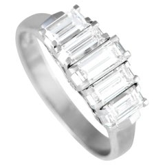 Platinum 1.24ct Diamond Five Stone Ring MF09-112924