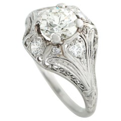 Platinum 1.25ct Diamond Ring MF22-020526