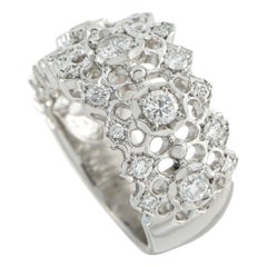 Platinum 1.26ct Diamond Honeycomb Ring MF25-110525