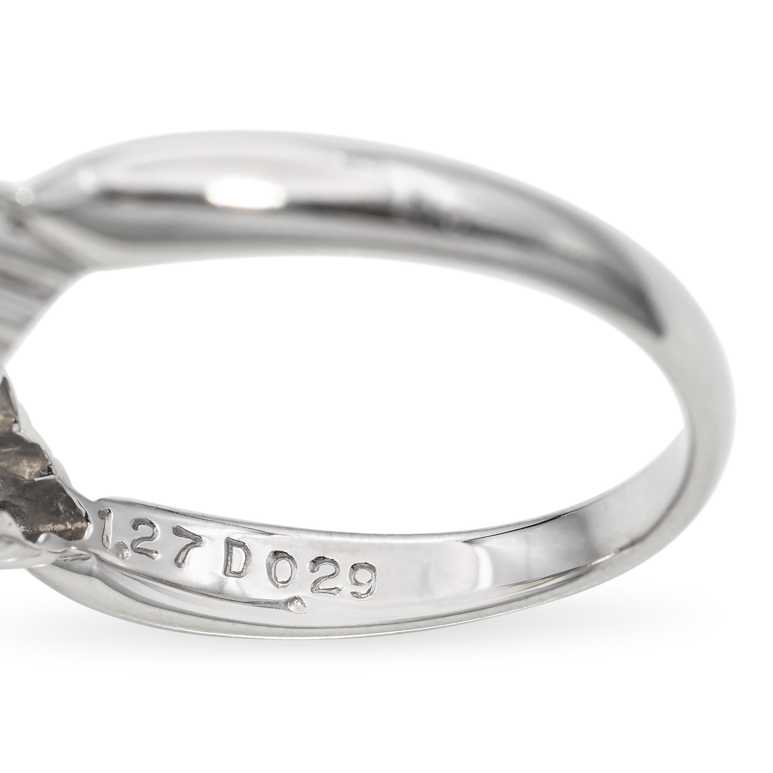Bague en platine 1,27 ct d'opale en gelée et diamant en vente 4