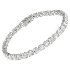 Platinum 13.34ct Diamond Tennis Bracelet MF19-052126