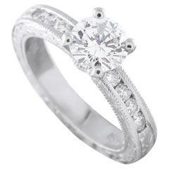 Platinum 1.34ct Diamond Engagement Ring MF02-062626