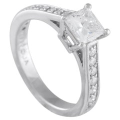Bague en platine avec 1,36ct de diamant MF03-071125