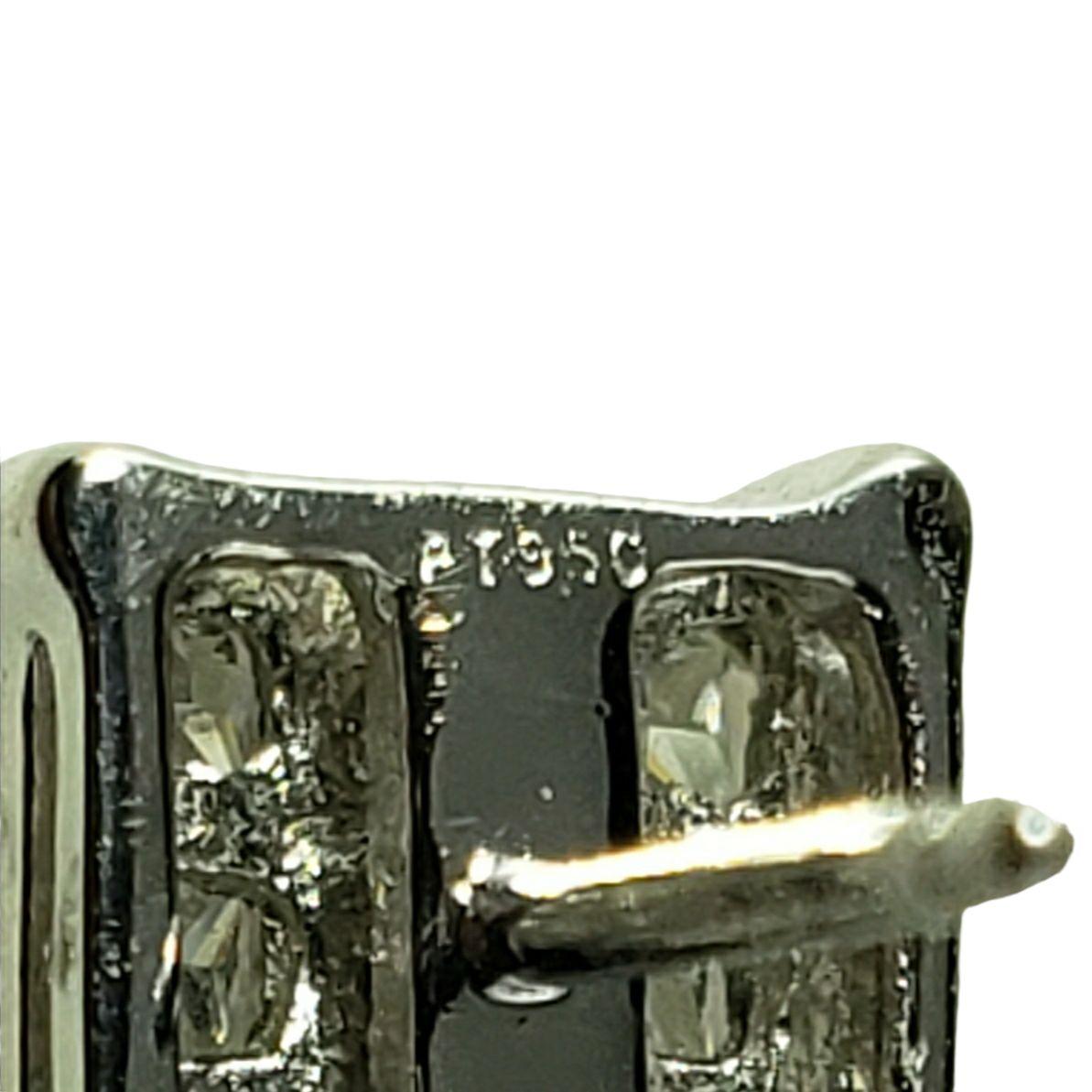 Donna Orecchini in platino, oro bianco 14 carati e diamanti #14888 in vendita