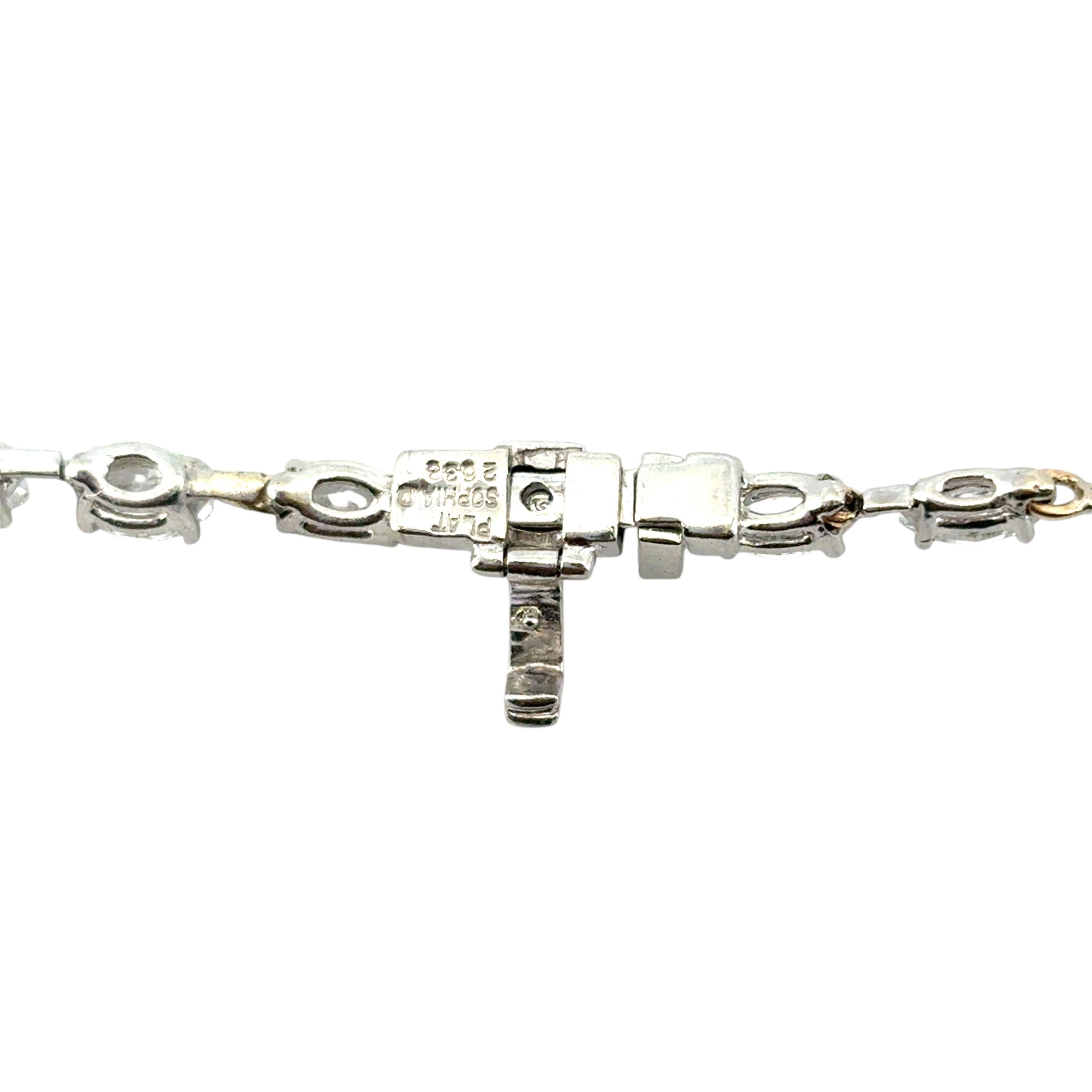 Collier de diamants taille marquise 14,05 ctw en vente 2