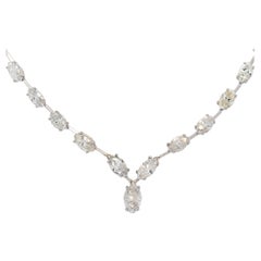 Collier de diamants taille marquise 14,05 ctw