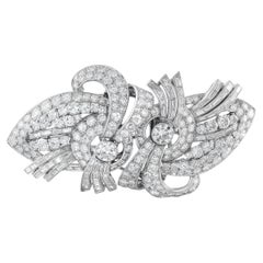 Broche en platine 14,0ct diamant MF15-020226