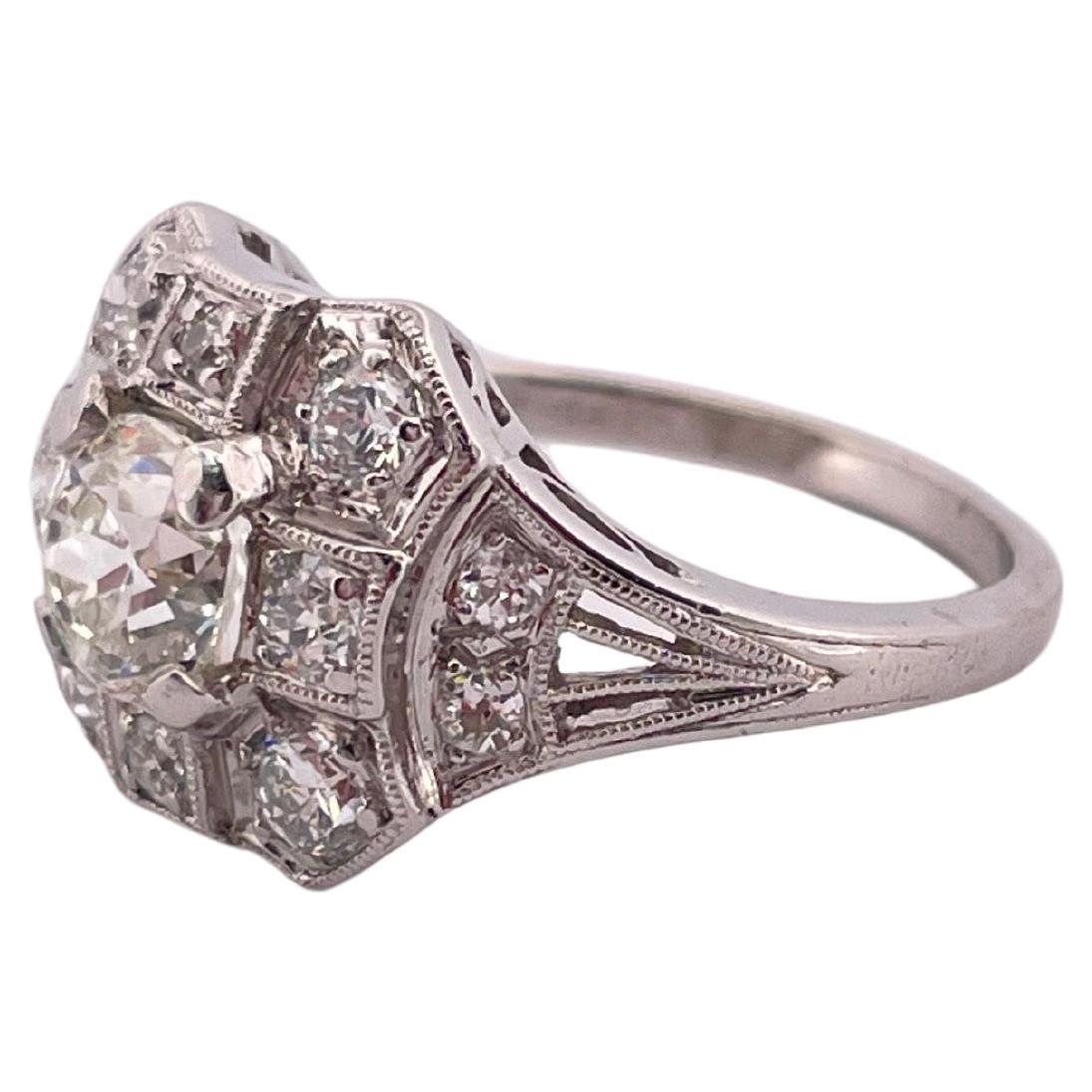 Platin 1,47ctw H VS Diamant Ring im Zustand „Gut“ im Angebot in Sewickley, PA