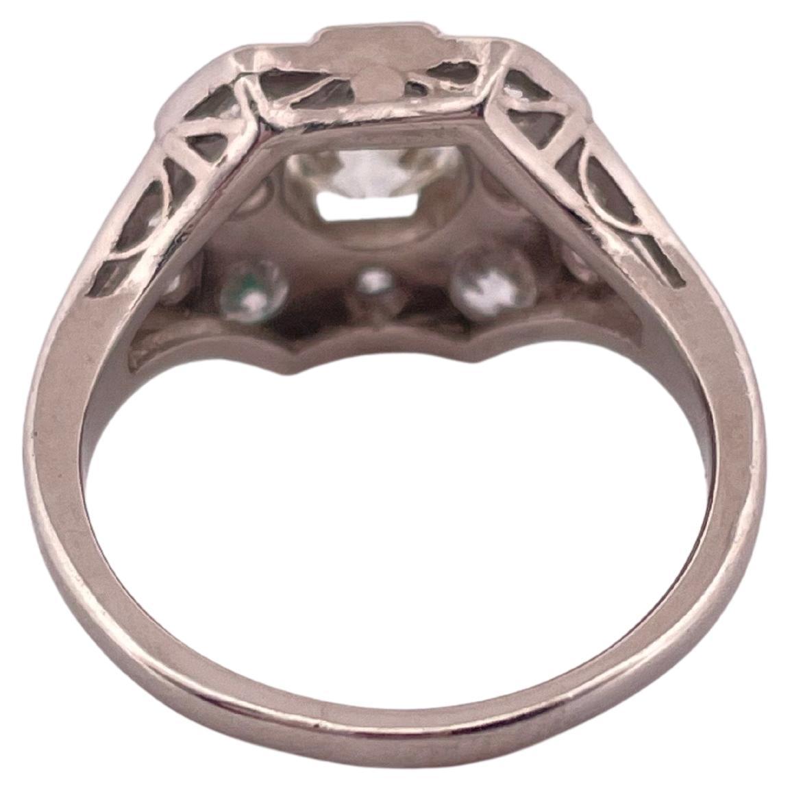 Platin 1,47ctw H VS Diamant Ring für Damen oder Herren im Angebot