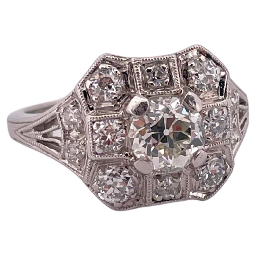 Platin 1,47ctw H VS Diamant Ring im Angebot
