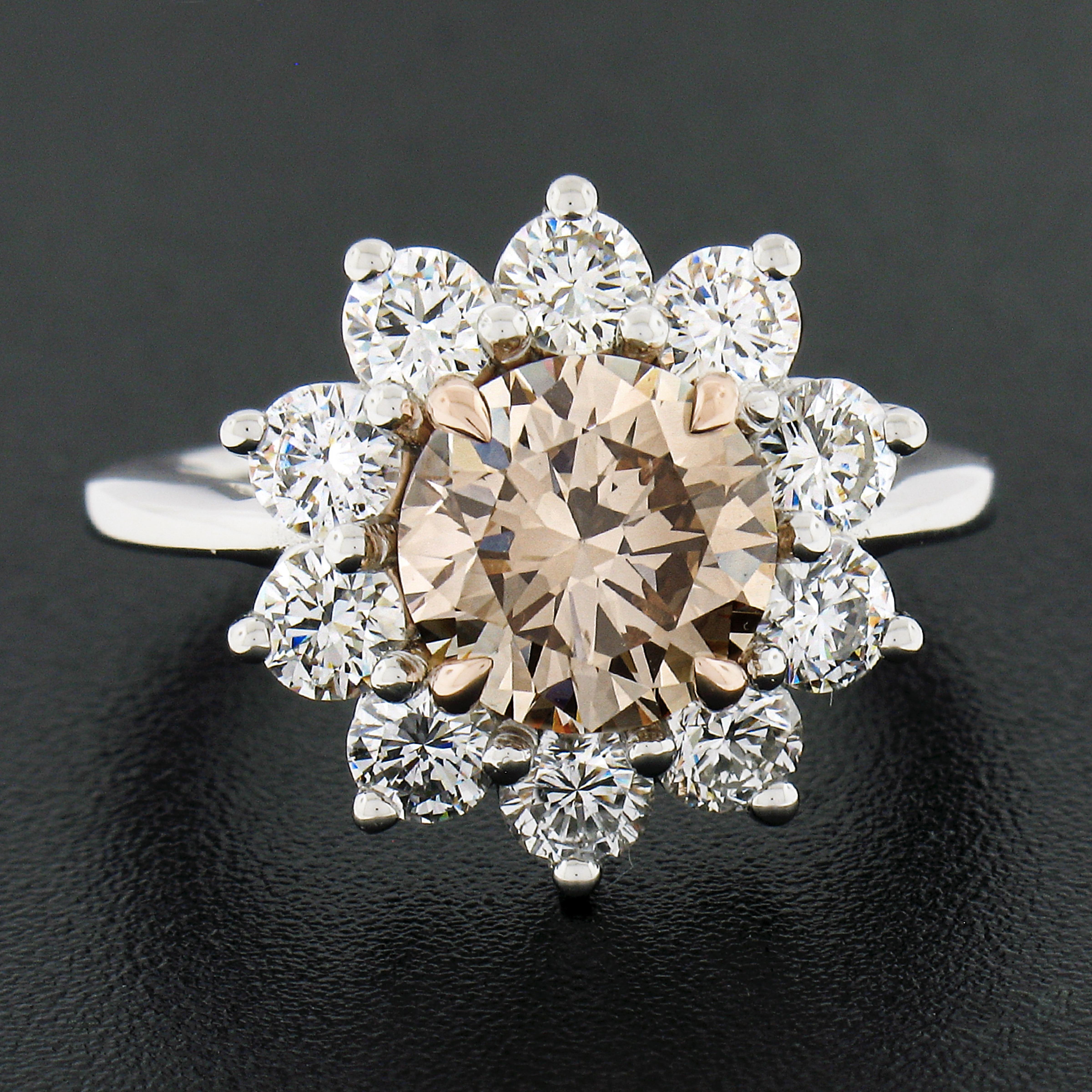 light brown diamond ring