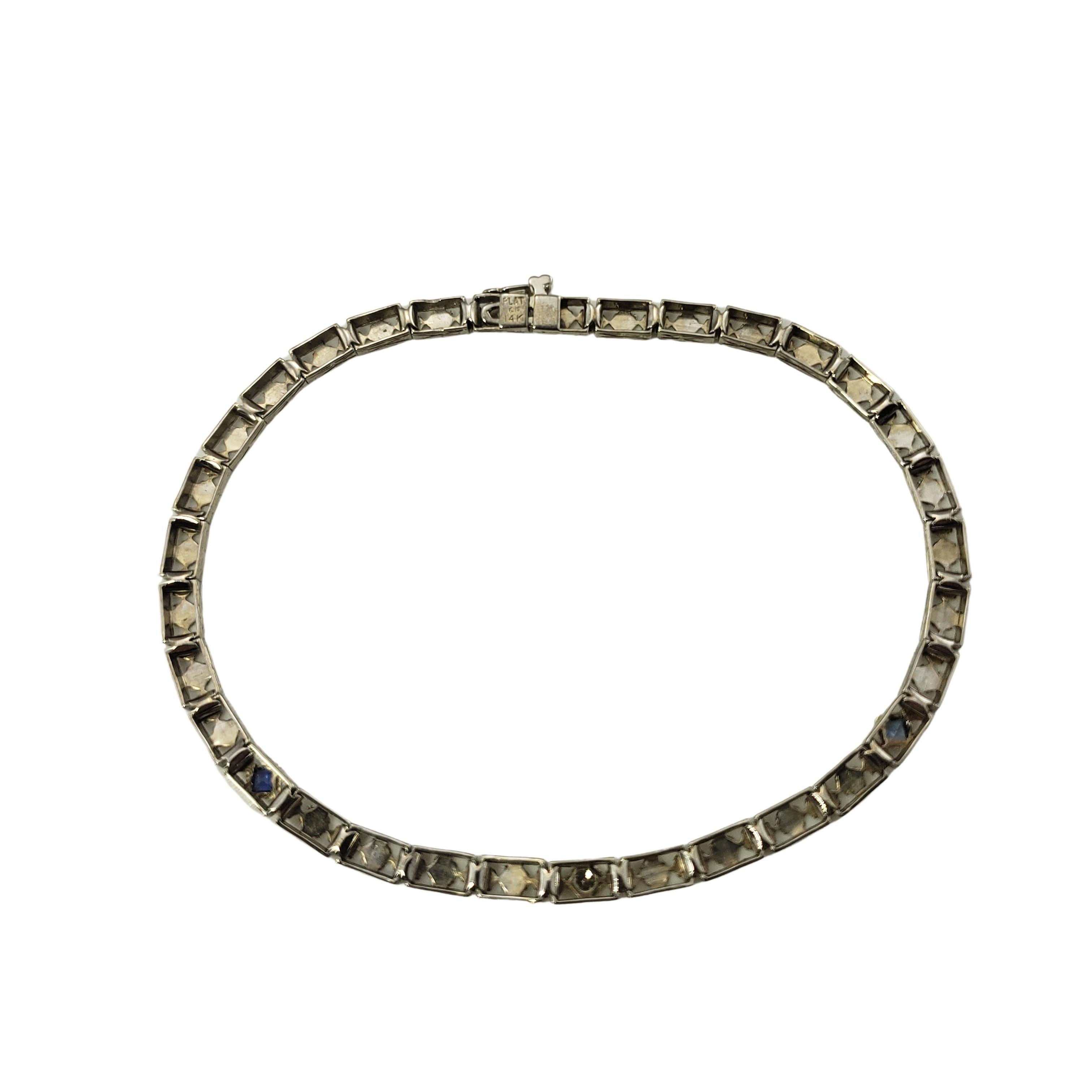 Platinum & 14kt White Gold Filigree Diamond Bracelet 4
