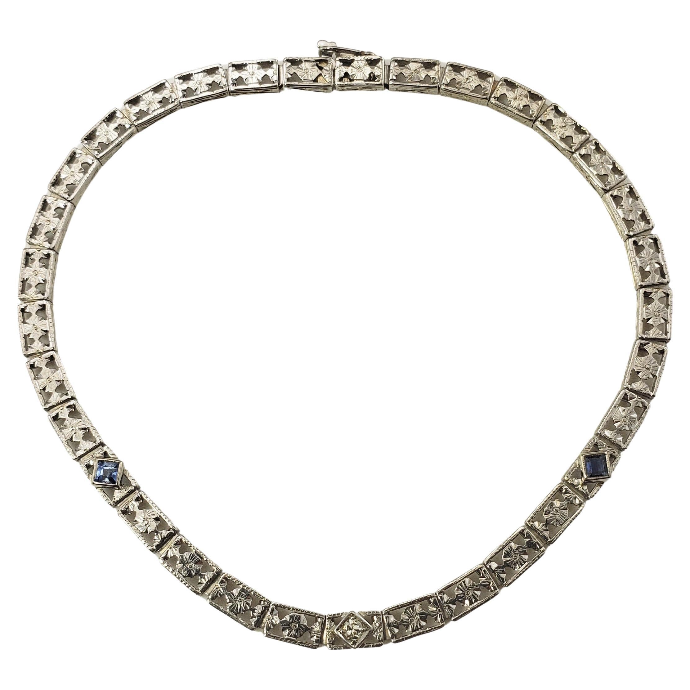 Platinum & 14kt White Gold Filigree Diamond Bracelet