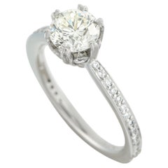 Anello di platino con diamante da 1,58 carati MF40-051826