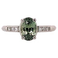 Platinum 1.61ct Alexandrite Ring GIA Report