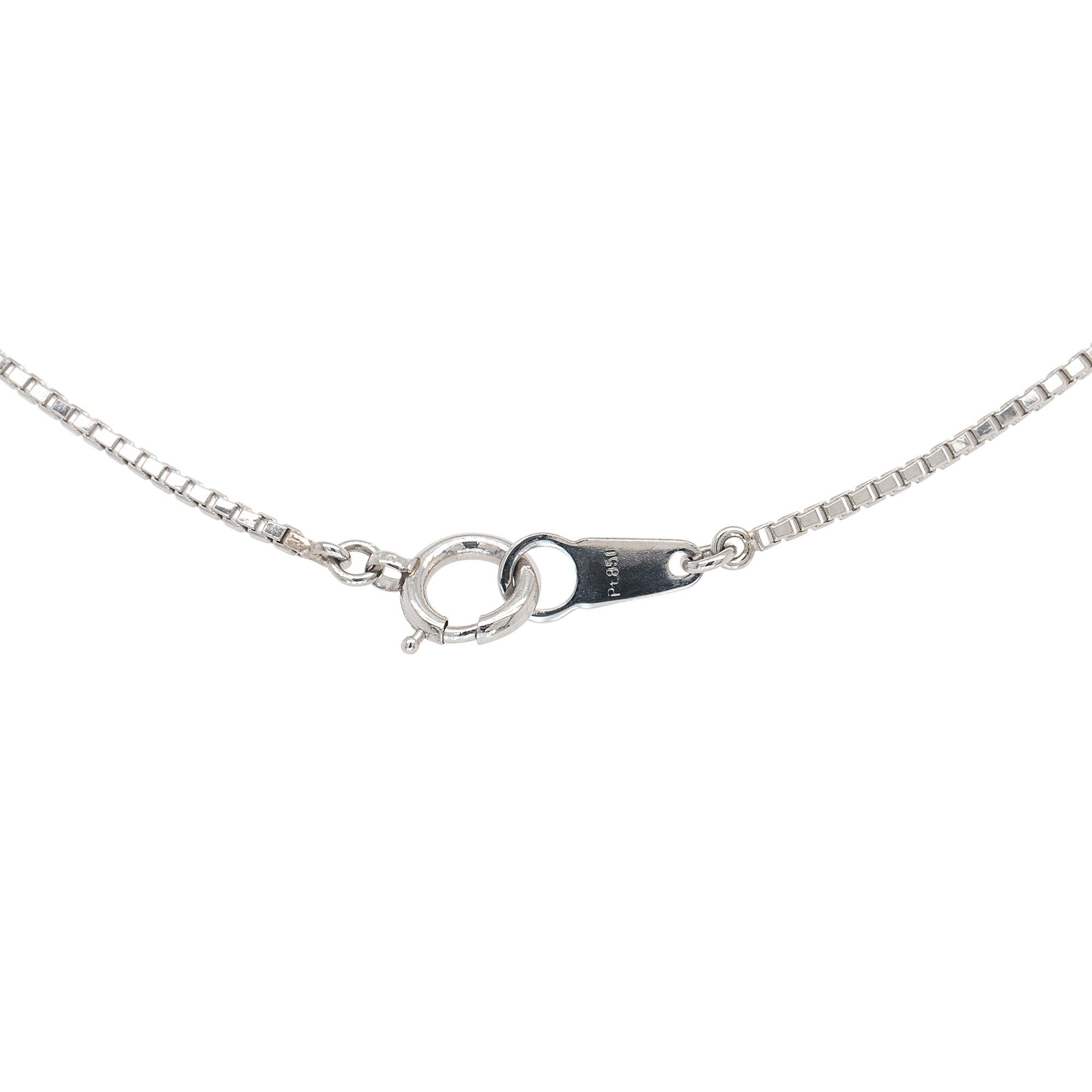 Women's Platinum 1.63ctw Pear Shape Sapphire Natural Diamond Pendant Necklace For Sale