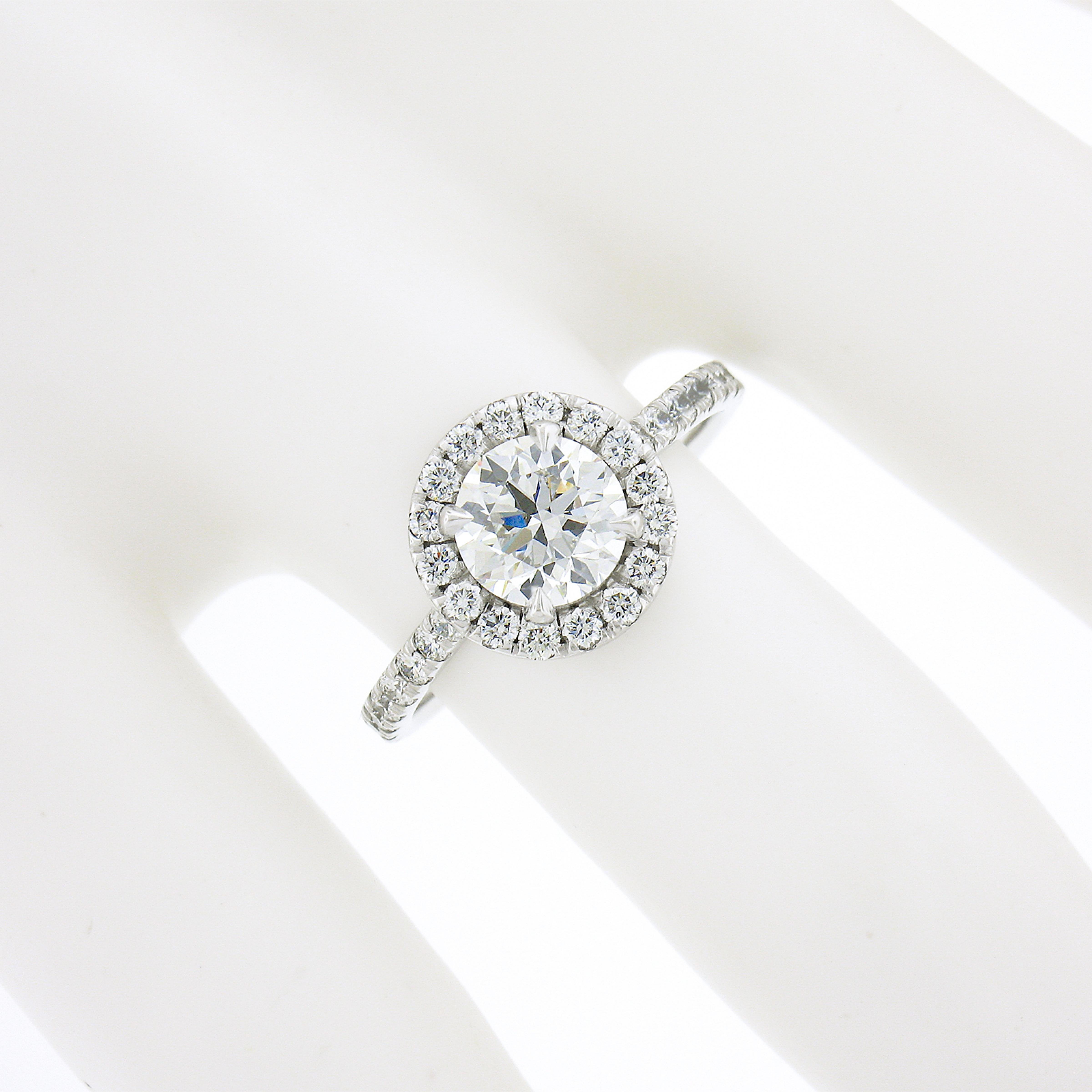 low profile round engagement rings