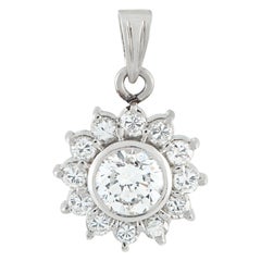 Platinum 1.74ct Diamond Pendant MF57-101525