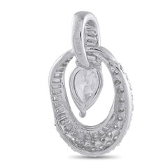 Platinum 1.78ct Diamond Pendant MF29-101525