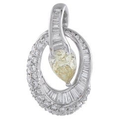 Platinum 1.78ct Diamond Pendant MF29-101525