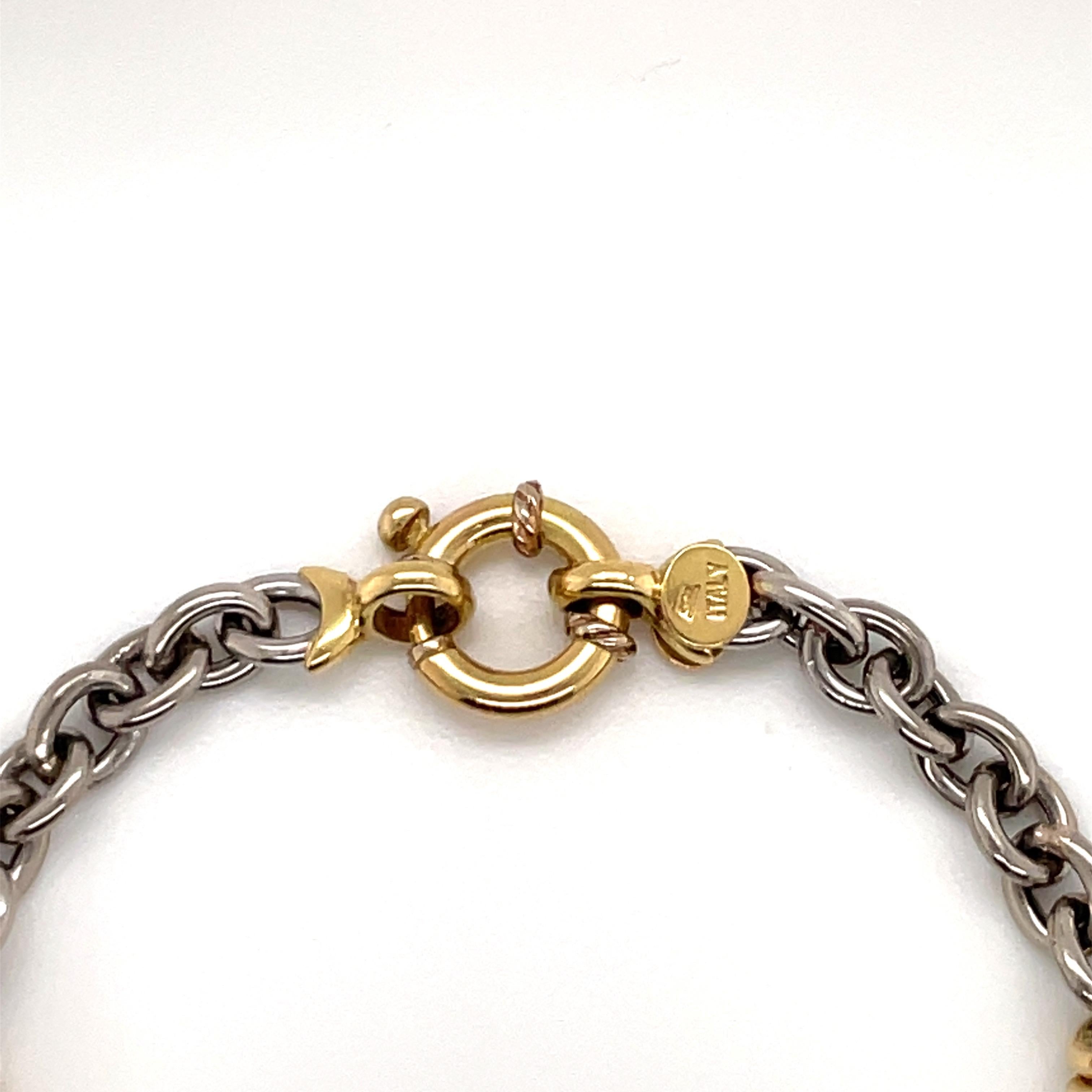 18k gold bracelet made in italy