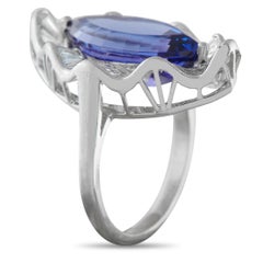 Platinum 1.80ct Diamond and Tanzanite Ring MF26-122325