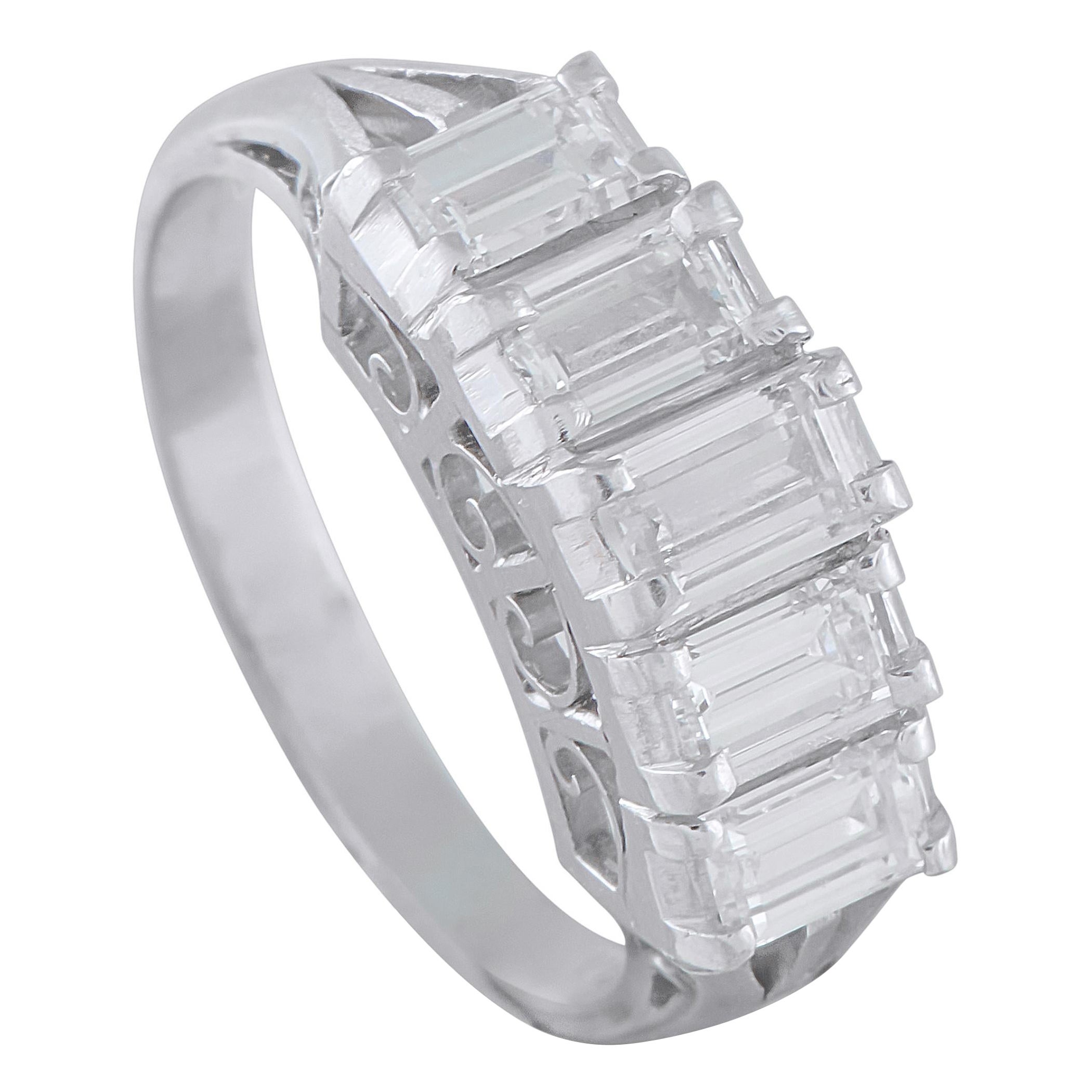 Platinum 1.80ct Diamond Five-Stone Ring MF13-101725