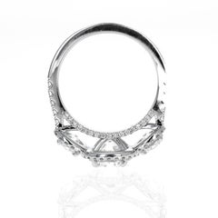 Platinum 1.85 Carat Round Diamond Three Stone Engagement Ring