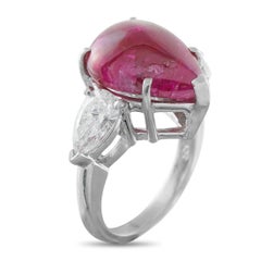 Platinum 1.85ct Diamond and Ruby Ring MF03-012826