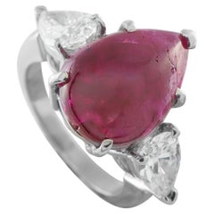 Platinum 1.85ct Diamond and Ruby Ring MF03-012826