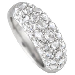 Platinum 1.88ct Diamond Cluster Dome Ring
