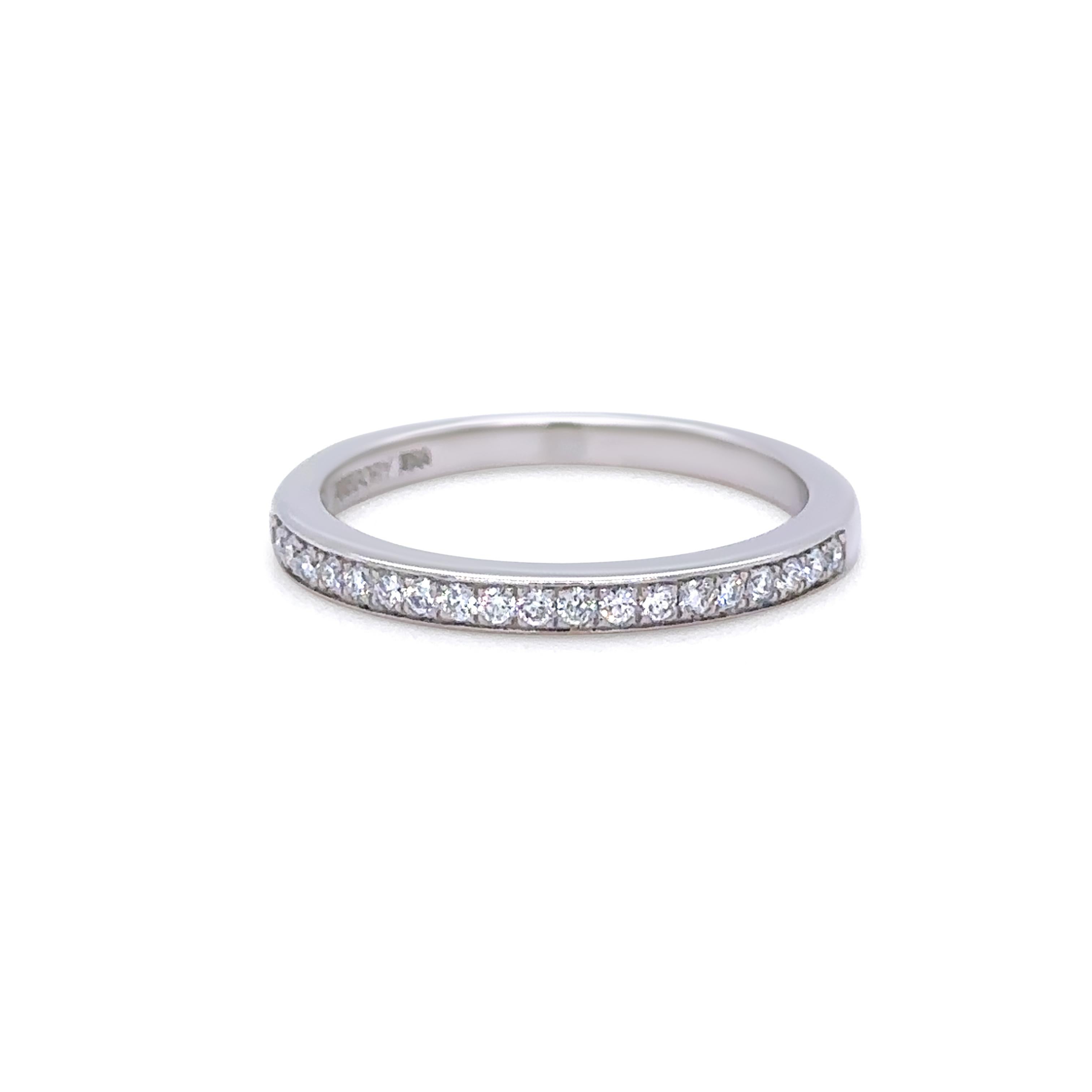 Platinum & 18ct White Gold Diamond Engagement and Wedding Ring Set 1.16ct For Sale 6