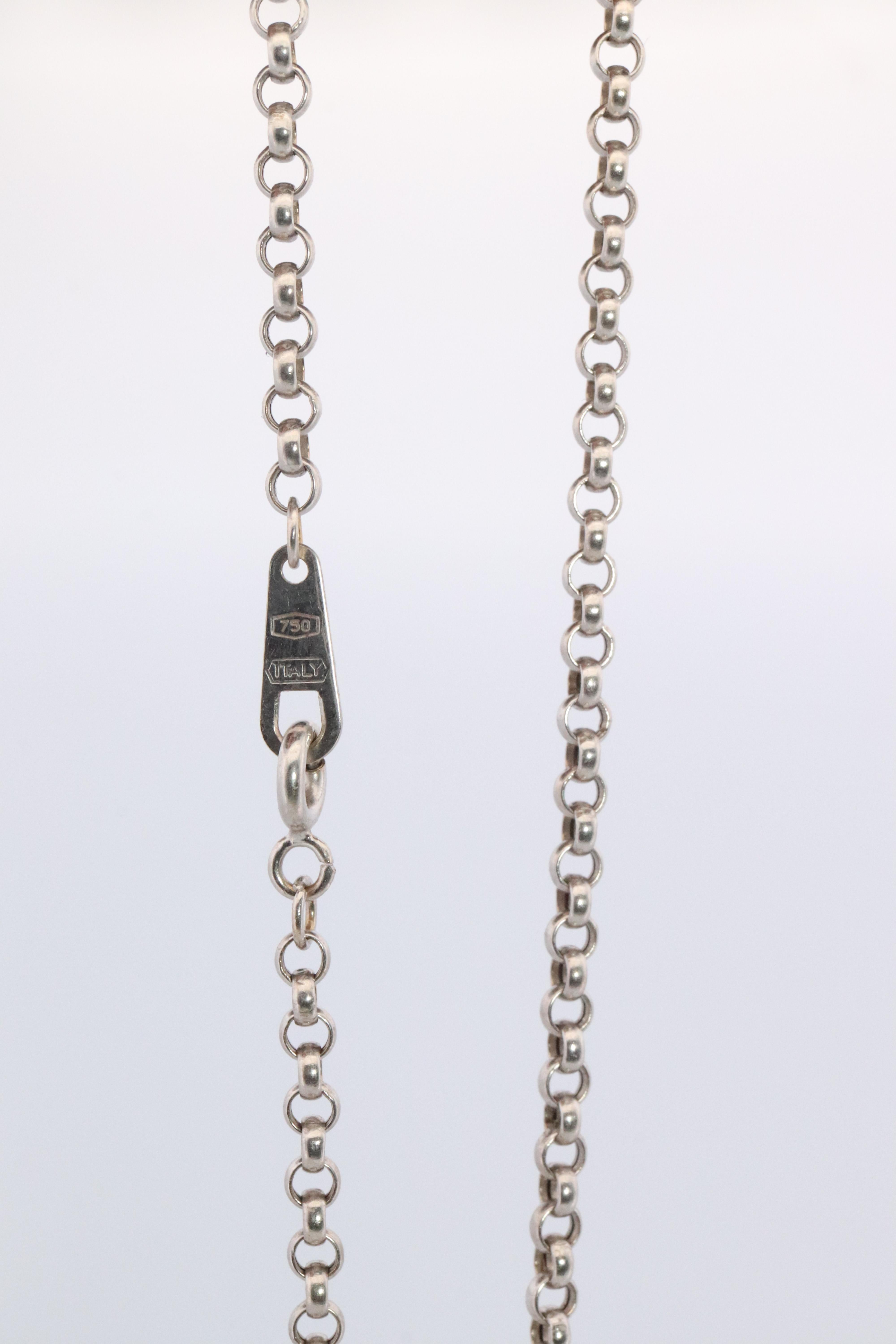 Platin 18k Alexandrit Kreuz Anhänger. Echtes Alexandrit Kruzifix Halskette im Zustand „Gut“ im Angebot in Port Charlotte, FL