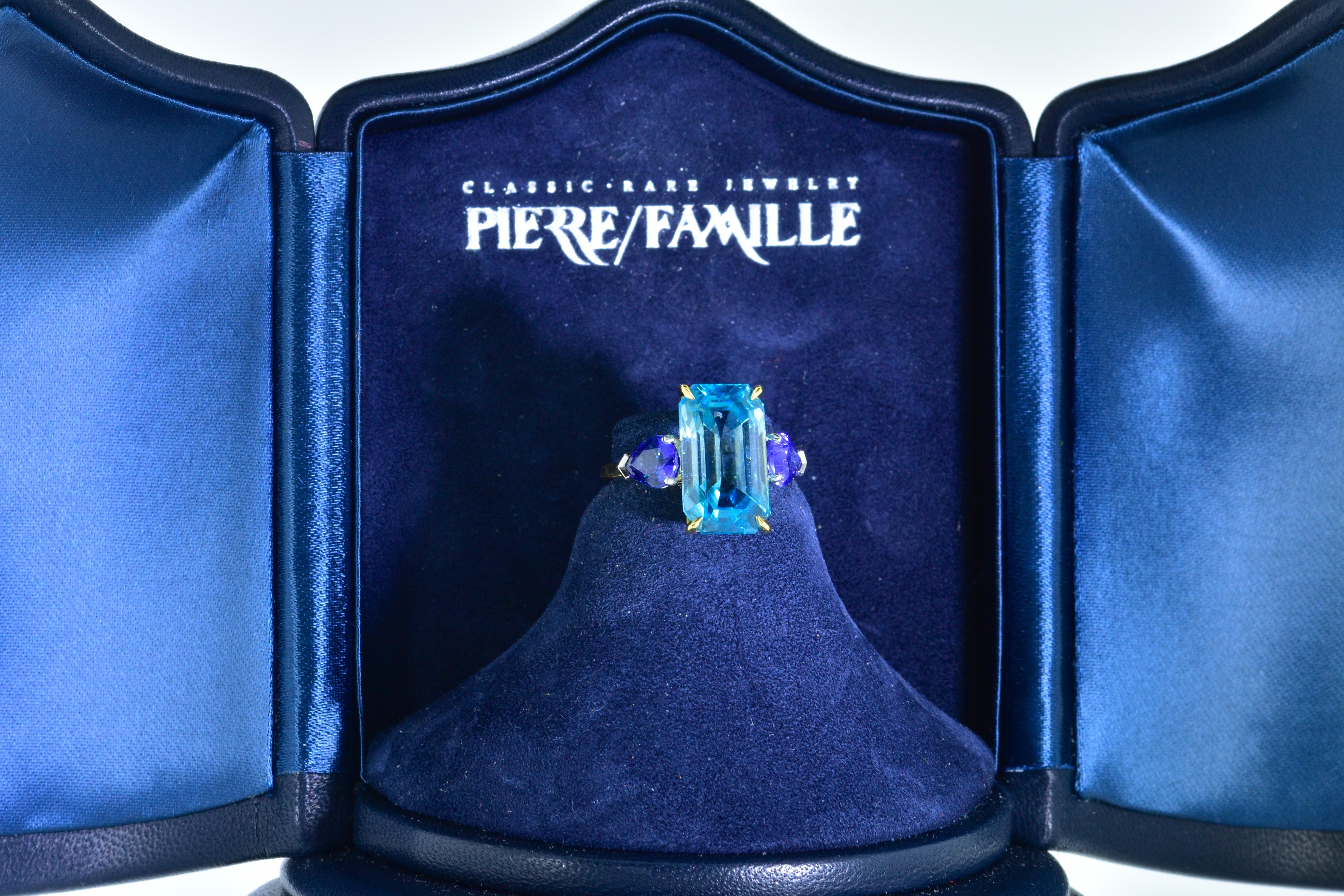 Platinum, 18 Karat, Sapphire and Fine Natural Zircon, Pierre/Famille 3