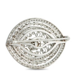 Platinum, 18K White Gold 2.0ct Diamond Brooch MF17-020626