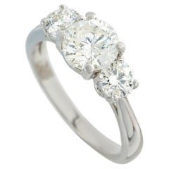 Platinum 1.90ct Diamond Three Stone Ring MF13-050526