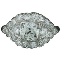 Platinum 1920s Art Deco Diamond Engagement Ring