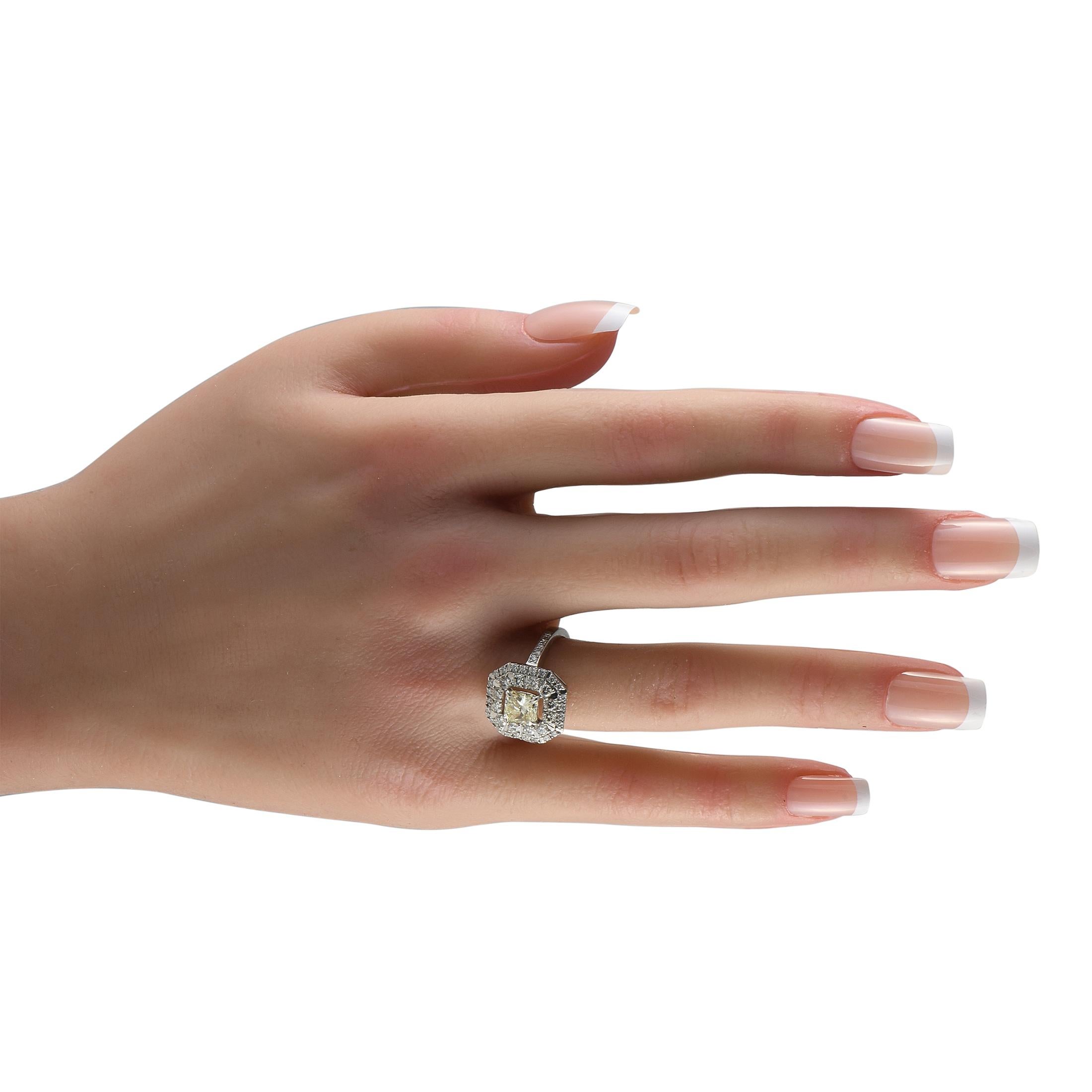 Round Cut Platinum 1.98ct Diamond Ring