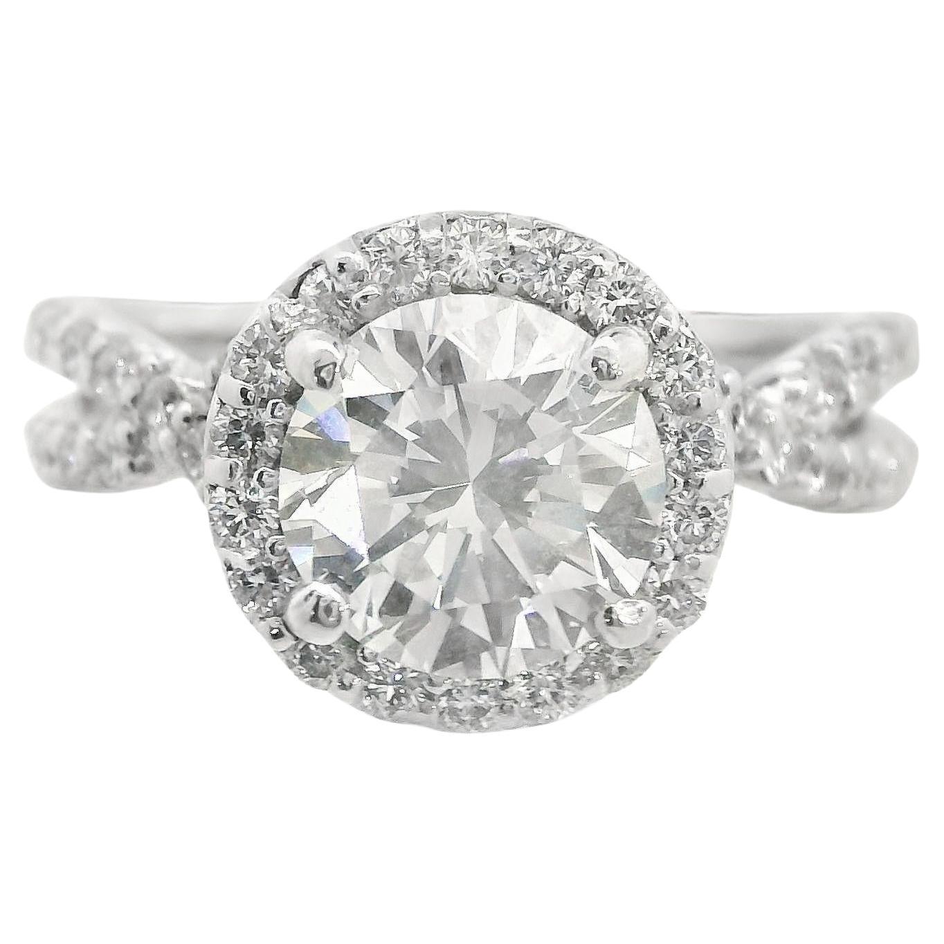Platinum 2+ Carat Diamond Engagement Ring